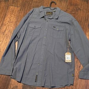Howler Brothers Blue/Gray Casual Button Down Shirt